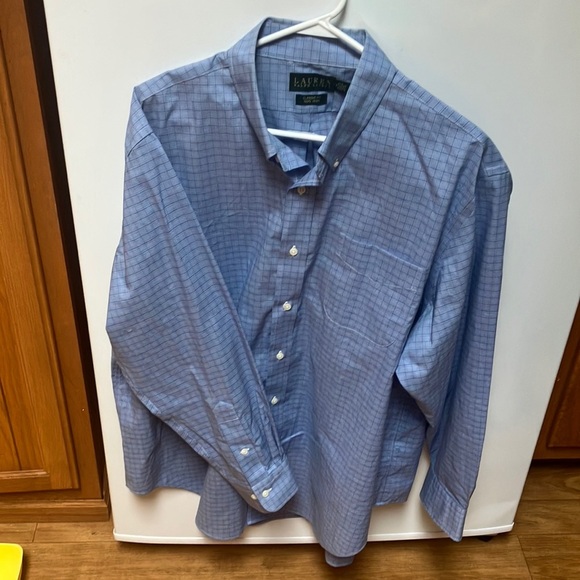 Ralph Lauren Black Label Other - Ralph Lauren Black label Mens blue plaid dress shirt 18, 34-35 regular f…